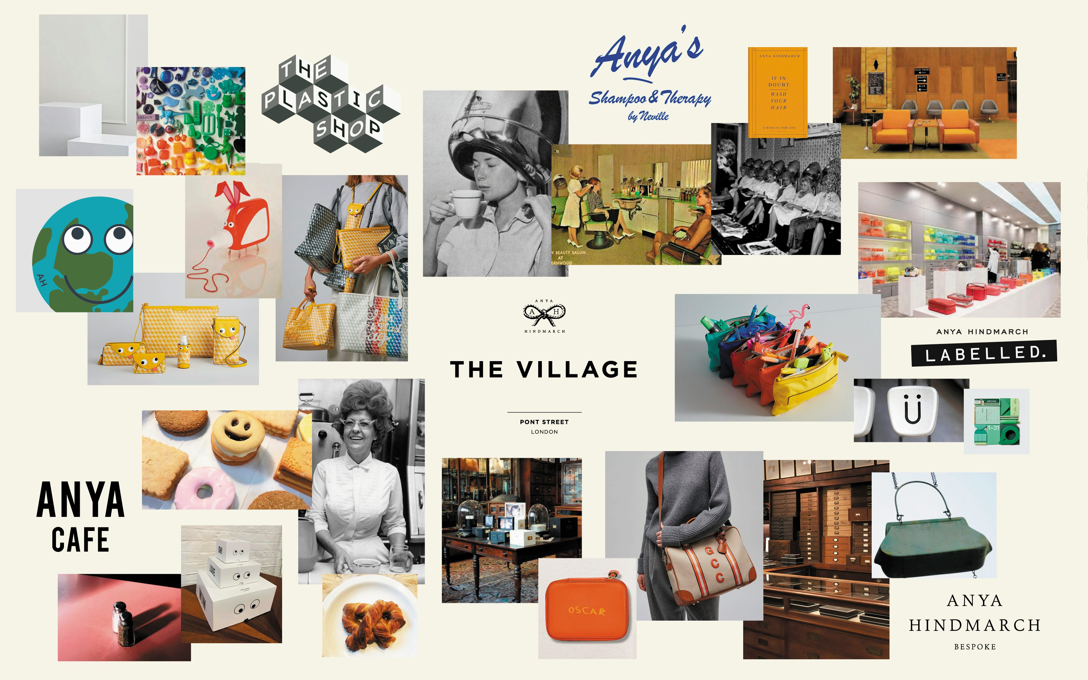 Anya Hindmarch\'s The Village mood board. Courtesy.