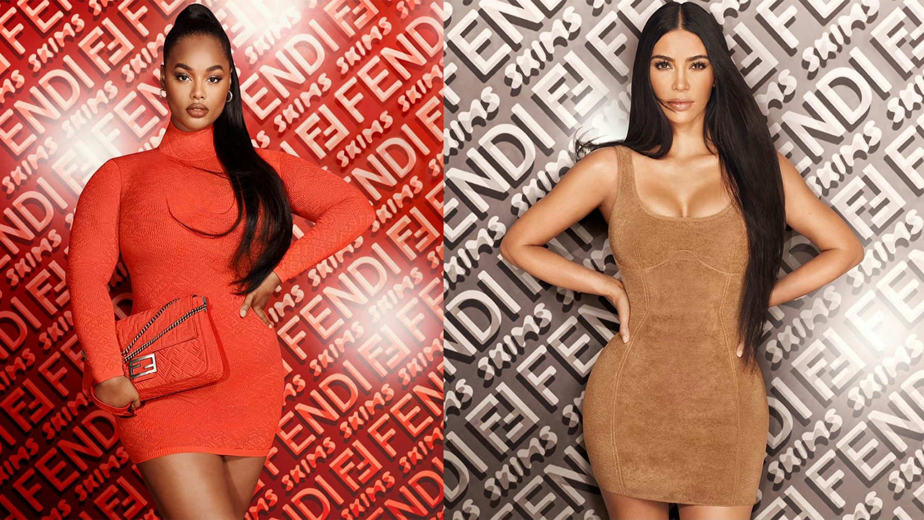 Lvmh拥有的Fendi与Kim Kardashian的脱脂队合作。Fendi社交媒体账户。