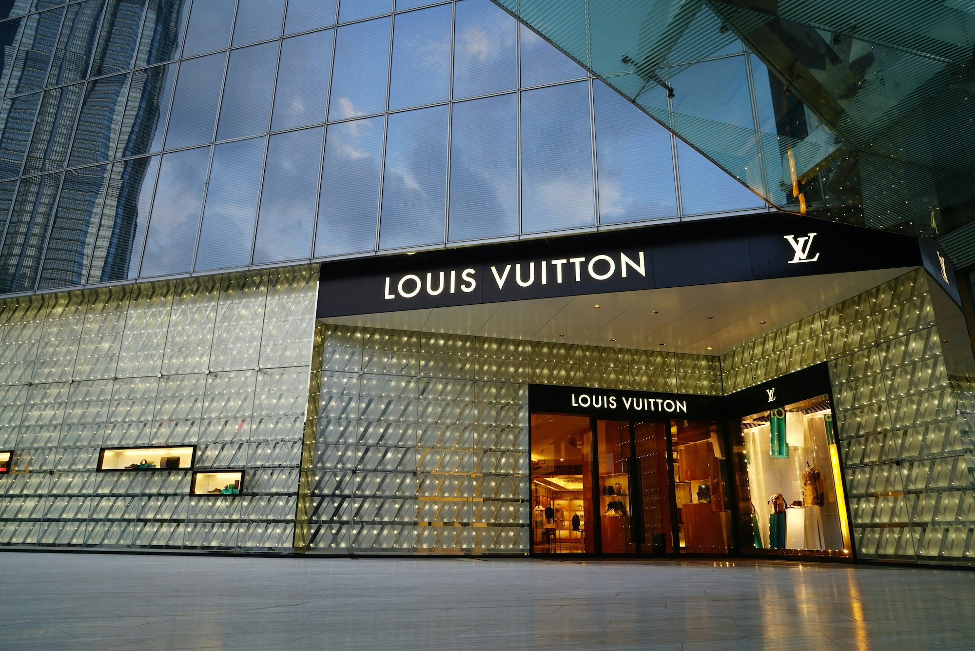 Louis Vuitton store at the IFC Mall in Shanghai. Shutterstock.