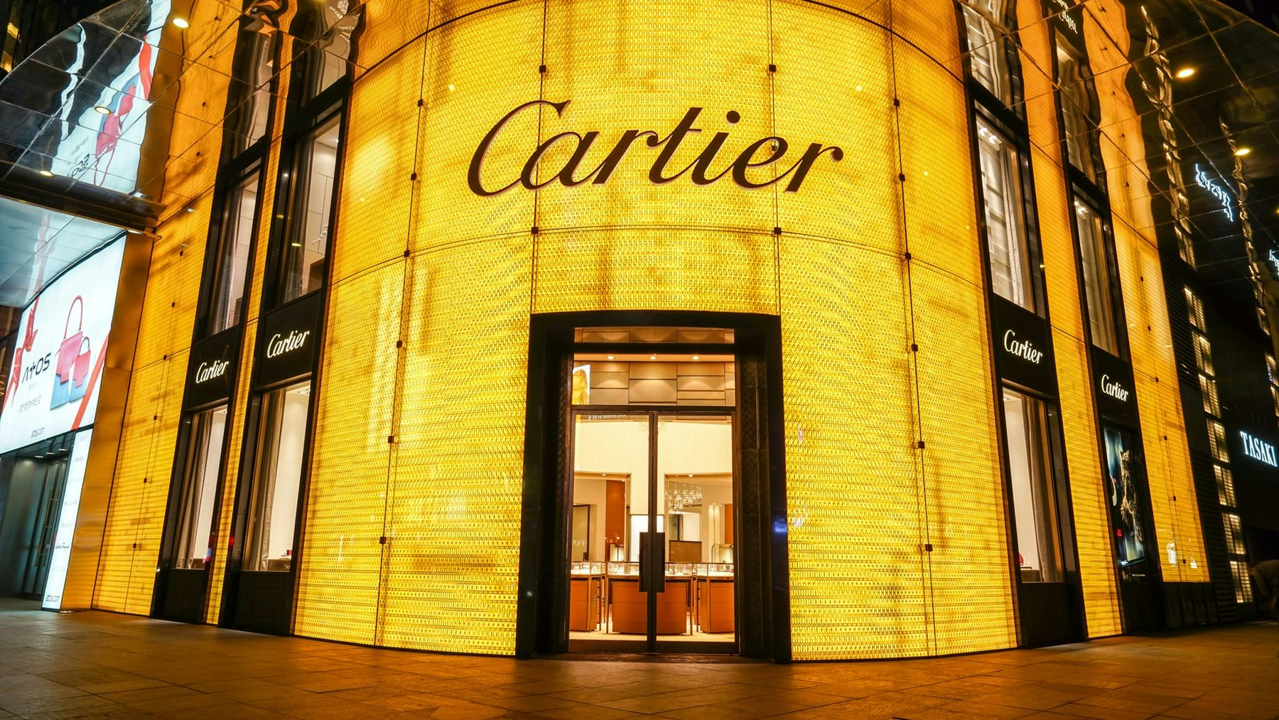 Cartier store front in Shanghai. Shutterstock.