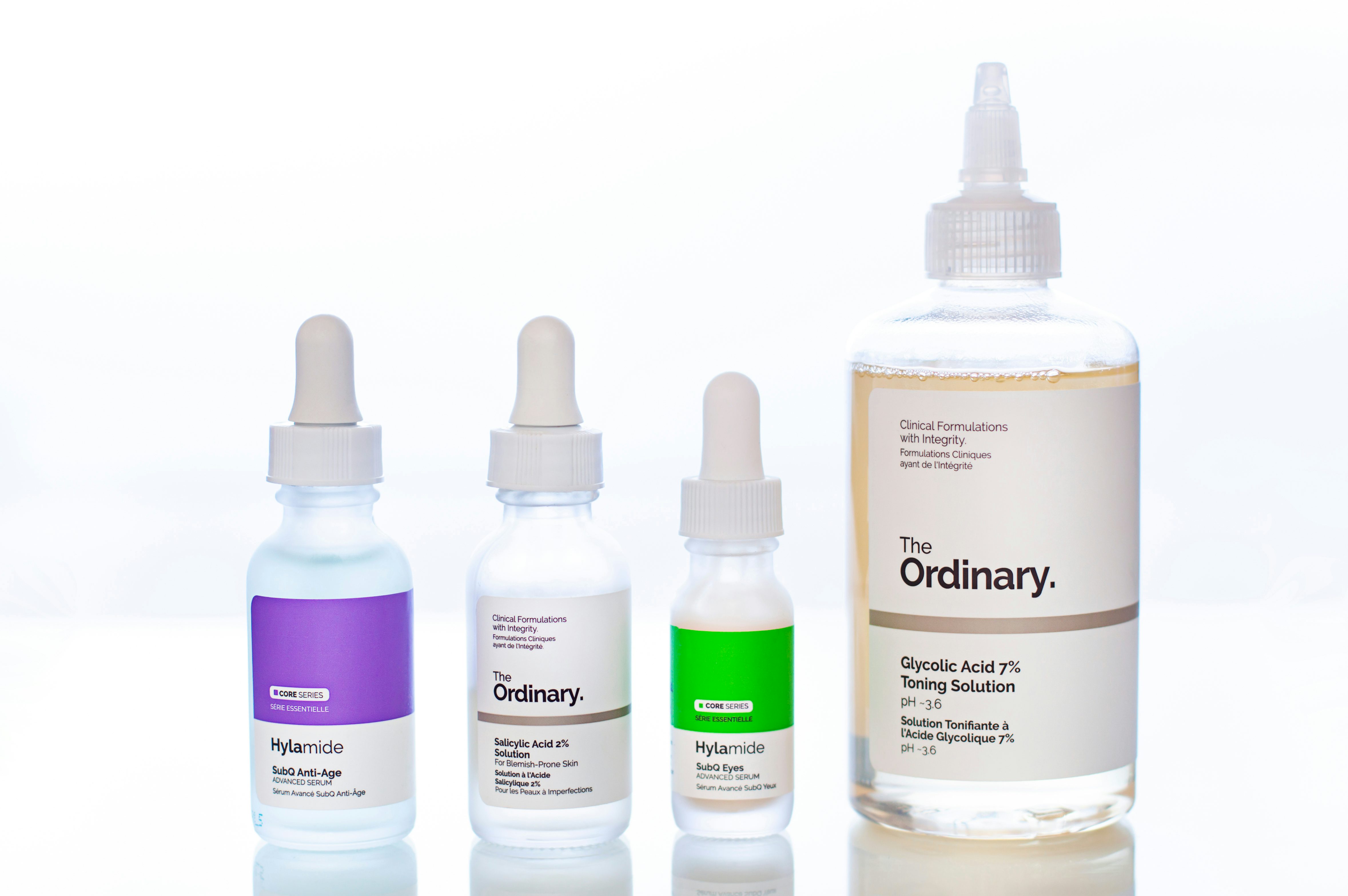 Products by Deciem brands The Ordinary and Hylamide. Shutterstock.