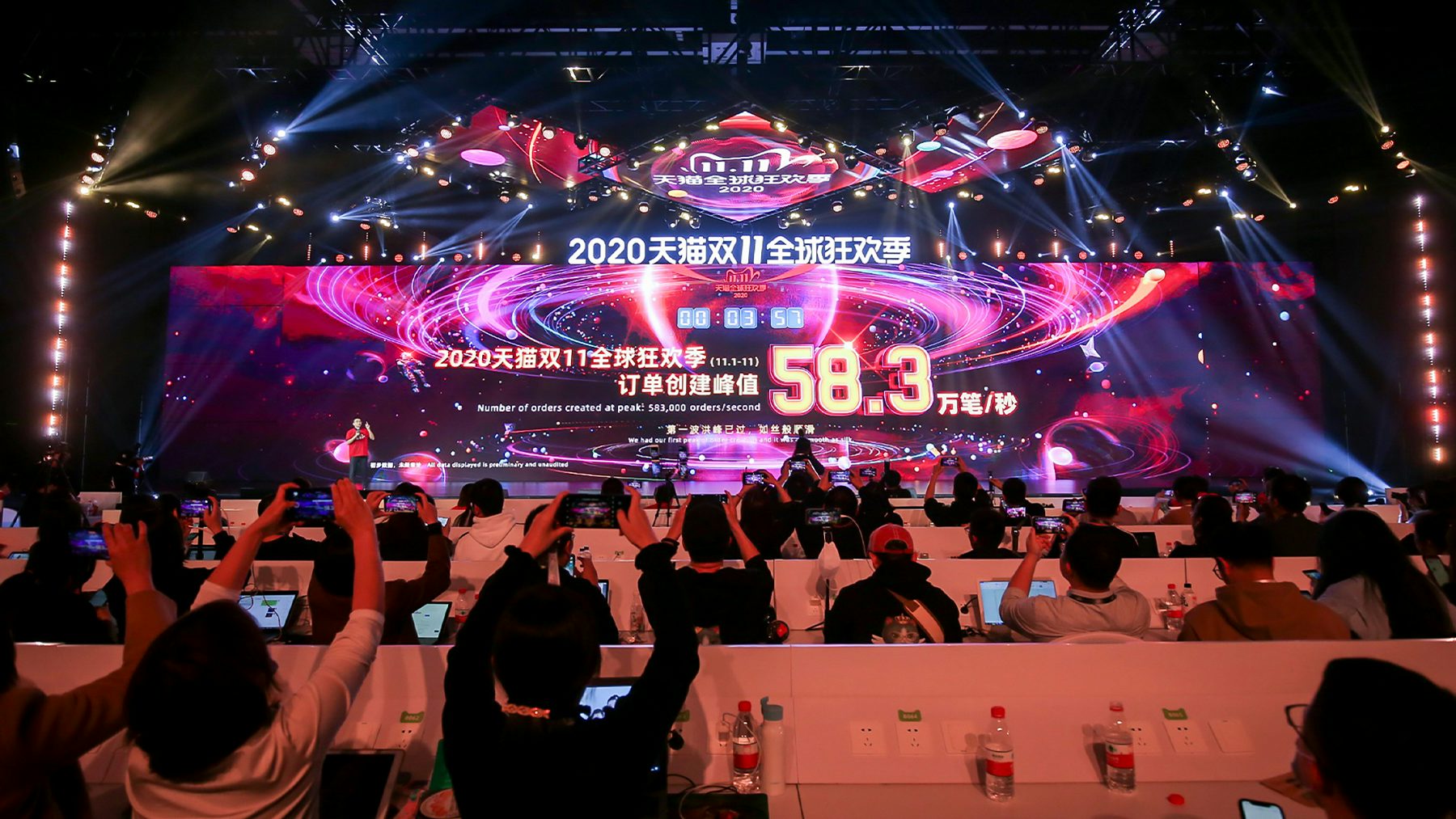 Alibaba Singles’ Day posts record online sales. Getty Images.