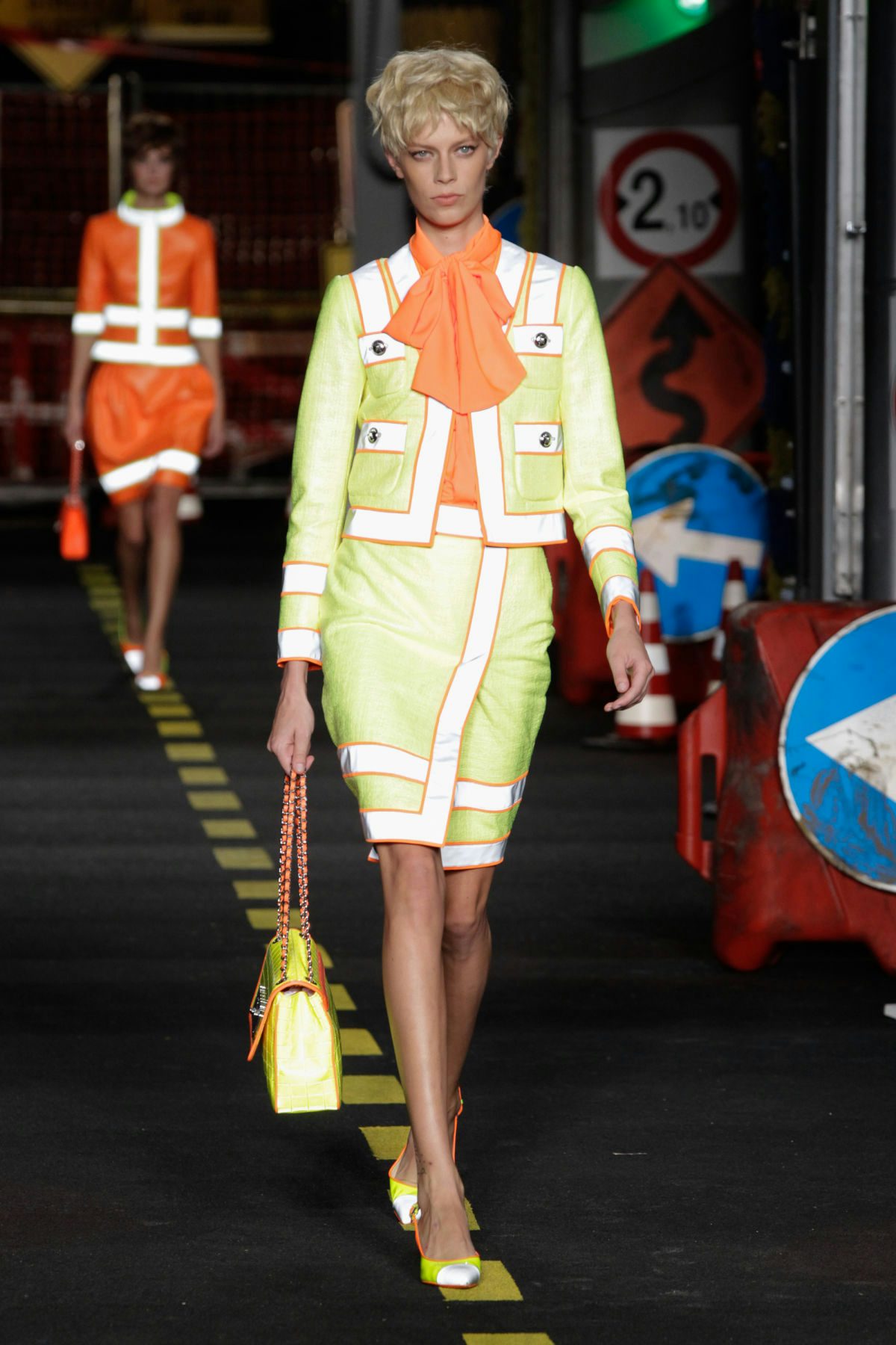 Construction Couture at Moschino 