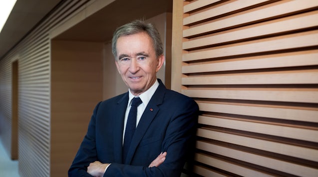 Bernard Arnault, chairman of LVMH at his office in Paris | Photo: Magali Delporte